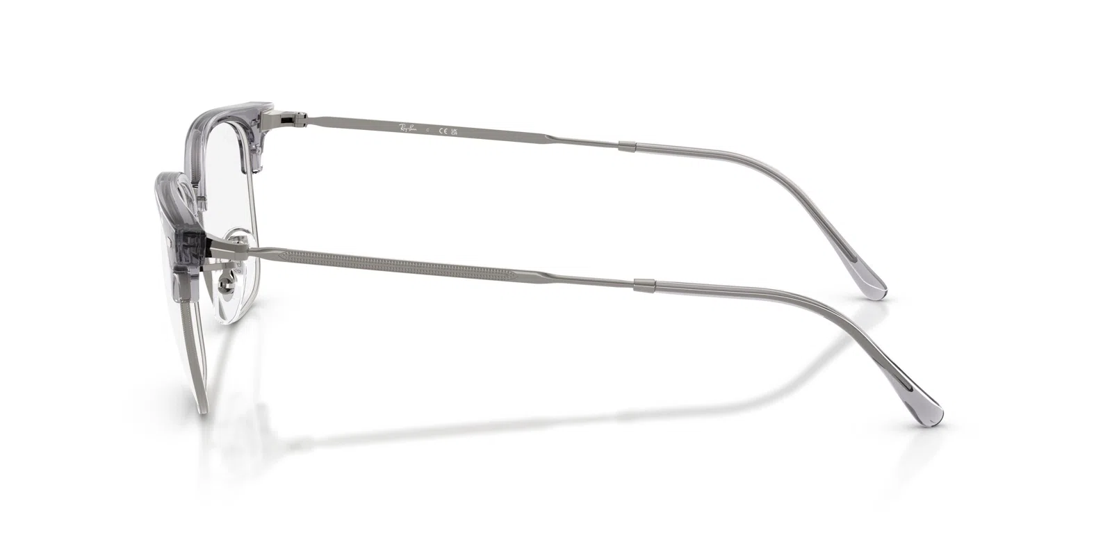 Ray-Ban New Clubmaster 7216 Eyeglasses - Blue On Gunmetal - view 18